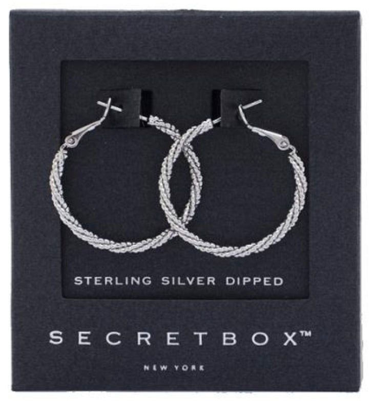 Secret Hoop Earrings *Sterling Silver Dipped*