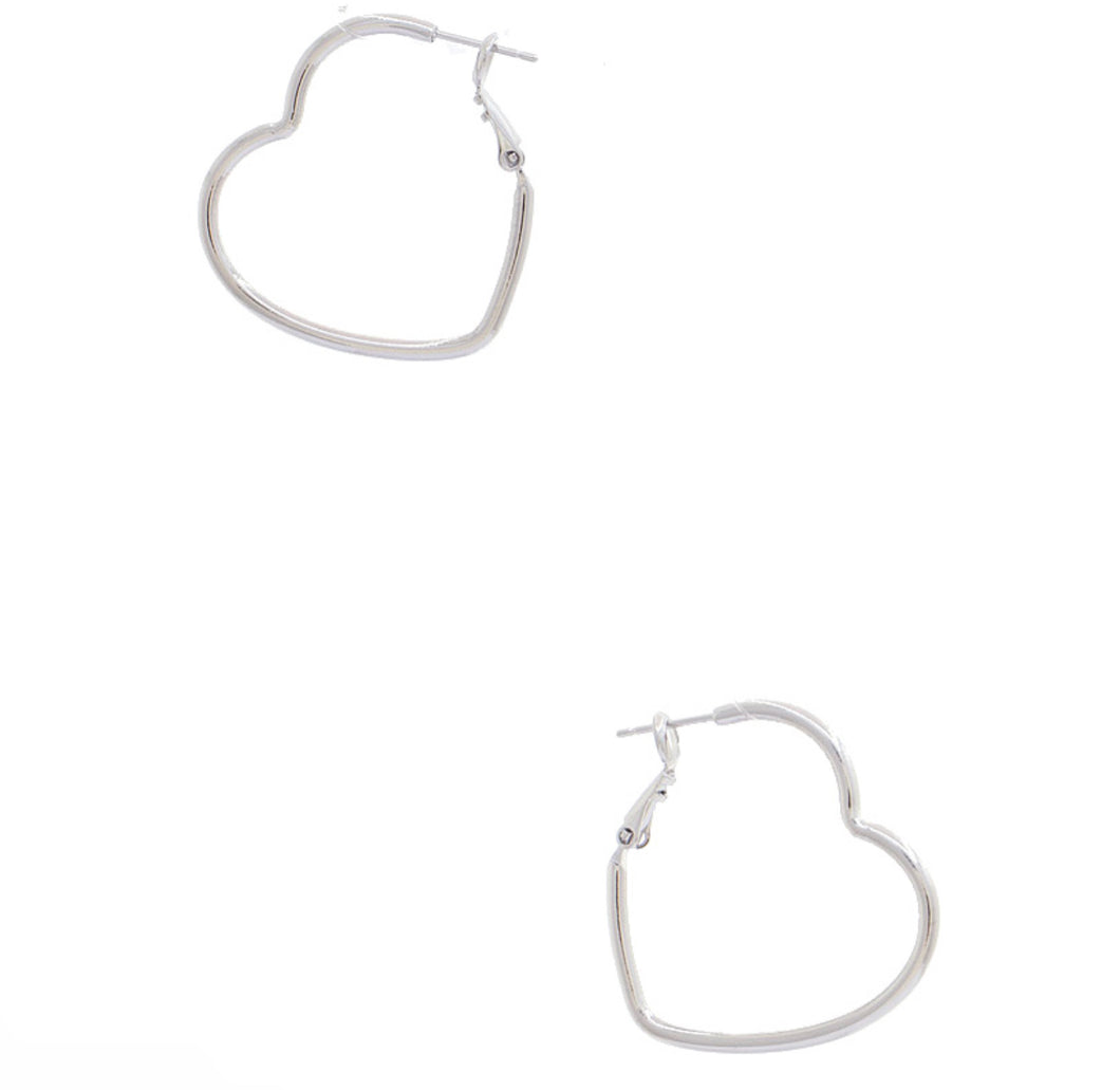 Corazon Hoop Earrings