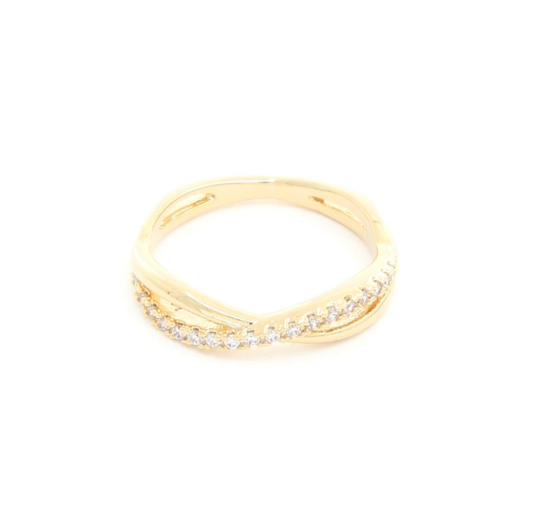 Criss Cross Ring *Gold Dipped*