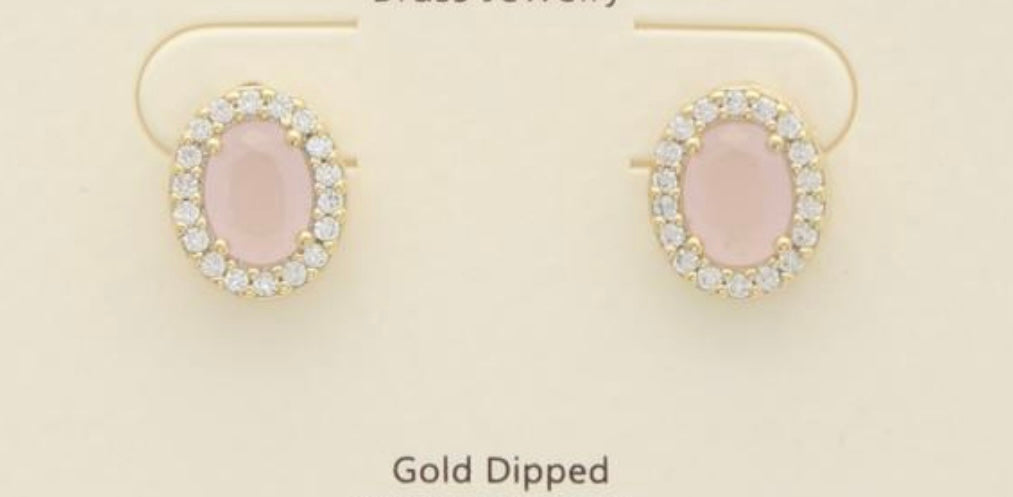 Rosy Earrings *Gold Dipped*